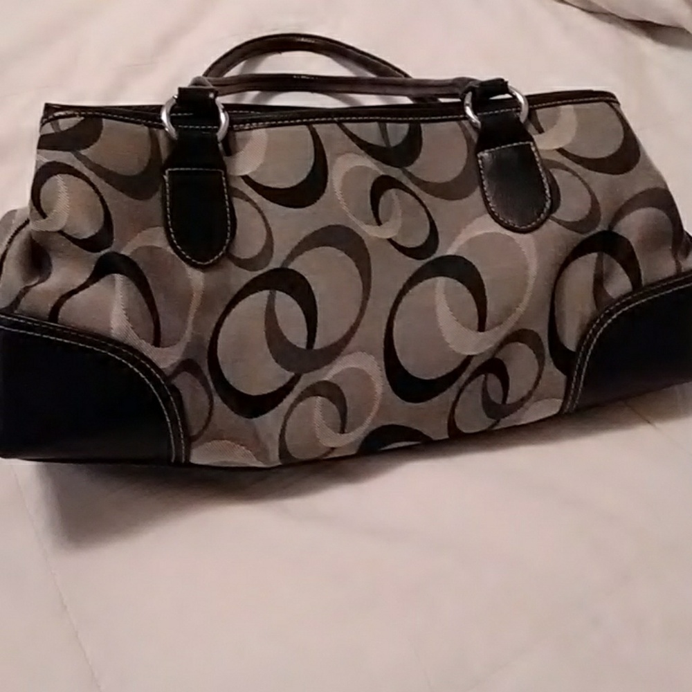 Black White Gray Purse